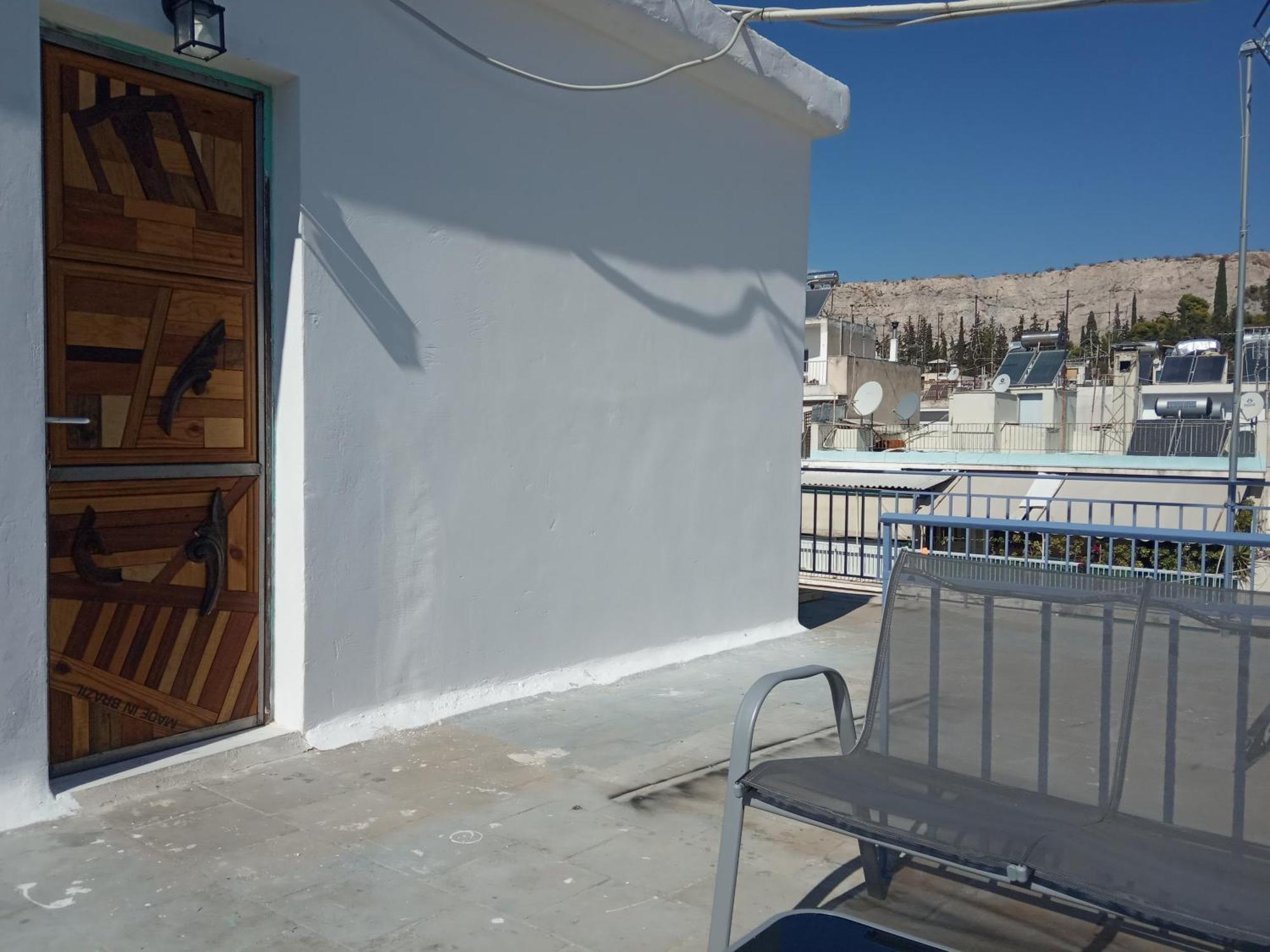 Roof Top Studio In Koukaki Athen Værelse billede